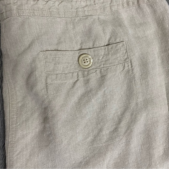 Chico’s Linen Straight Leg Lagenlook Pants - Picture 4 of 12